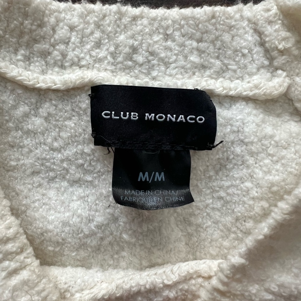 Club Monaco Cream Crewneck Sweater - Picture 2 of 8